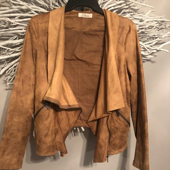 Elan faux leather jacket. - Picture 3 of 4
